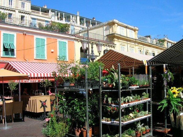 march� aux fleurs cours saleya vieux nice c�te d'azur