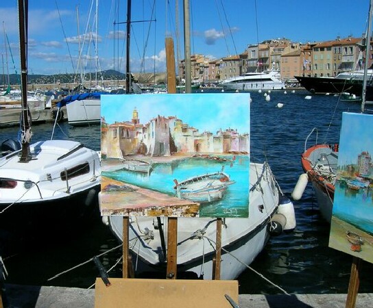 Exposition de peintures saint-tropez