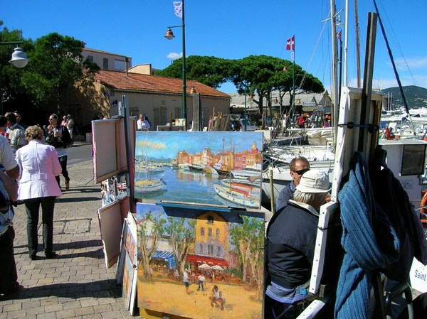 Exposition de peintures saint-tropez