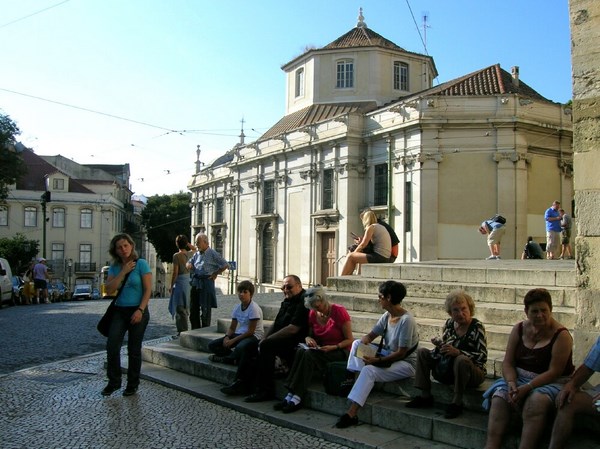  Parvis cath�drale lisbonne portugal